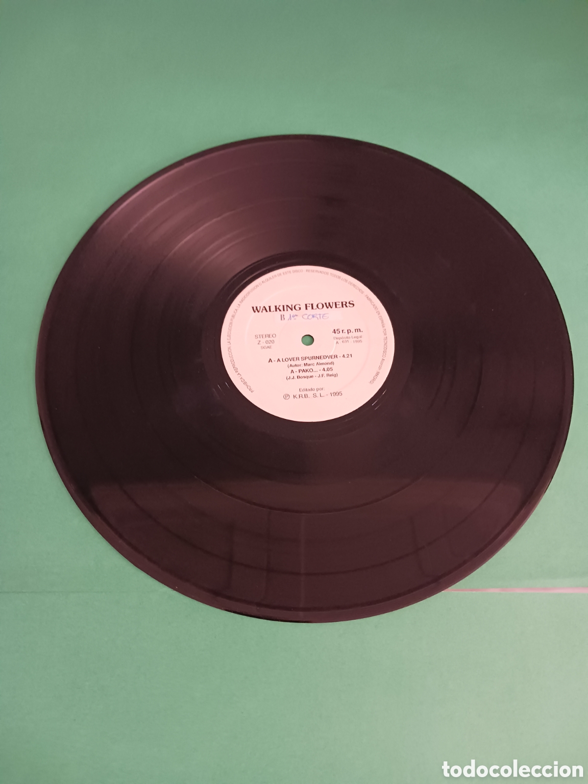 Discos de vinilo: Vinilo Walkilng Flowers / A Lover Spurned - Foto 3