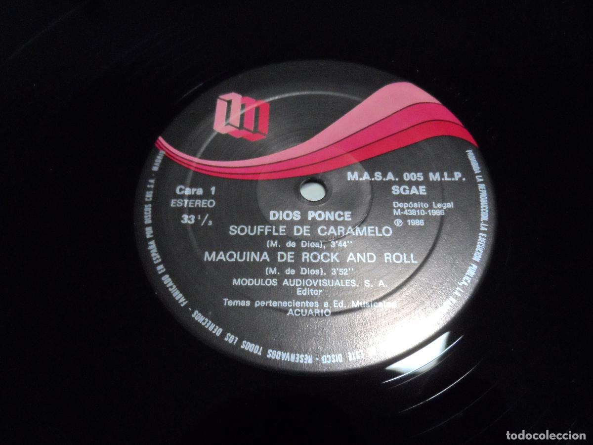 Discos de vinilo: DIOS PONCE - SOUFFLE DE CARAMELO (SPAIN 1986) - Foto 3