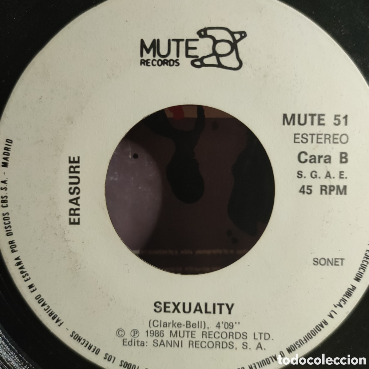 Discos de vinilo: Erasure &ndash; Sometimes...1987 original Spain disco 7&rdquo; vinilo - Foto 4