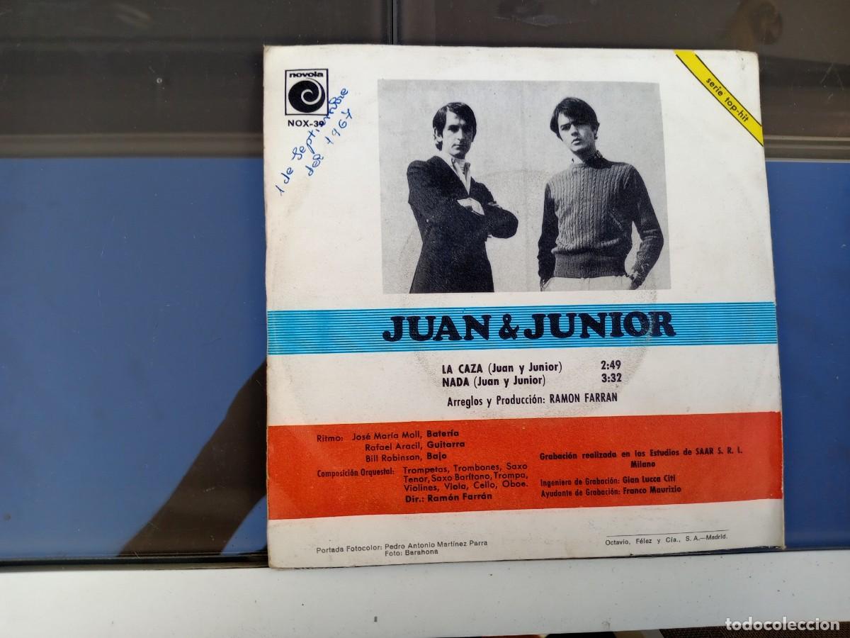 Discos de vinilo: JUAN Y JUNIOR - LA CAZA (SINGLE) 1967 - Foto 2