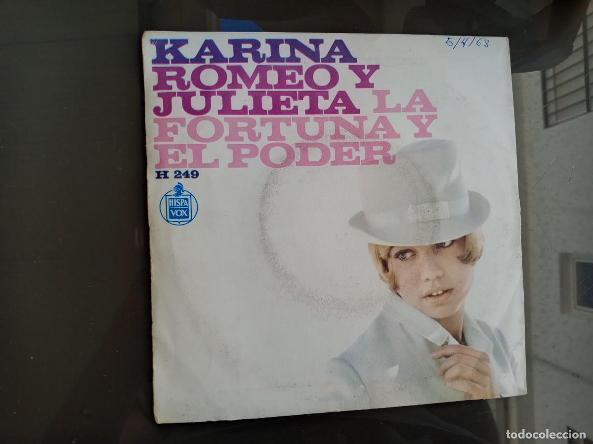 Discos de vinilo: KARINA - ROMEO Y JULIETA (SINGLE) 1968 - Foto 1