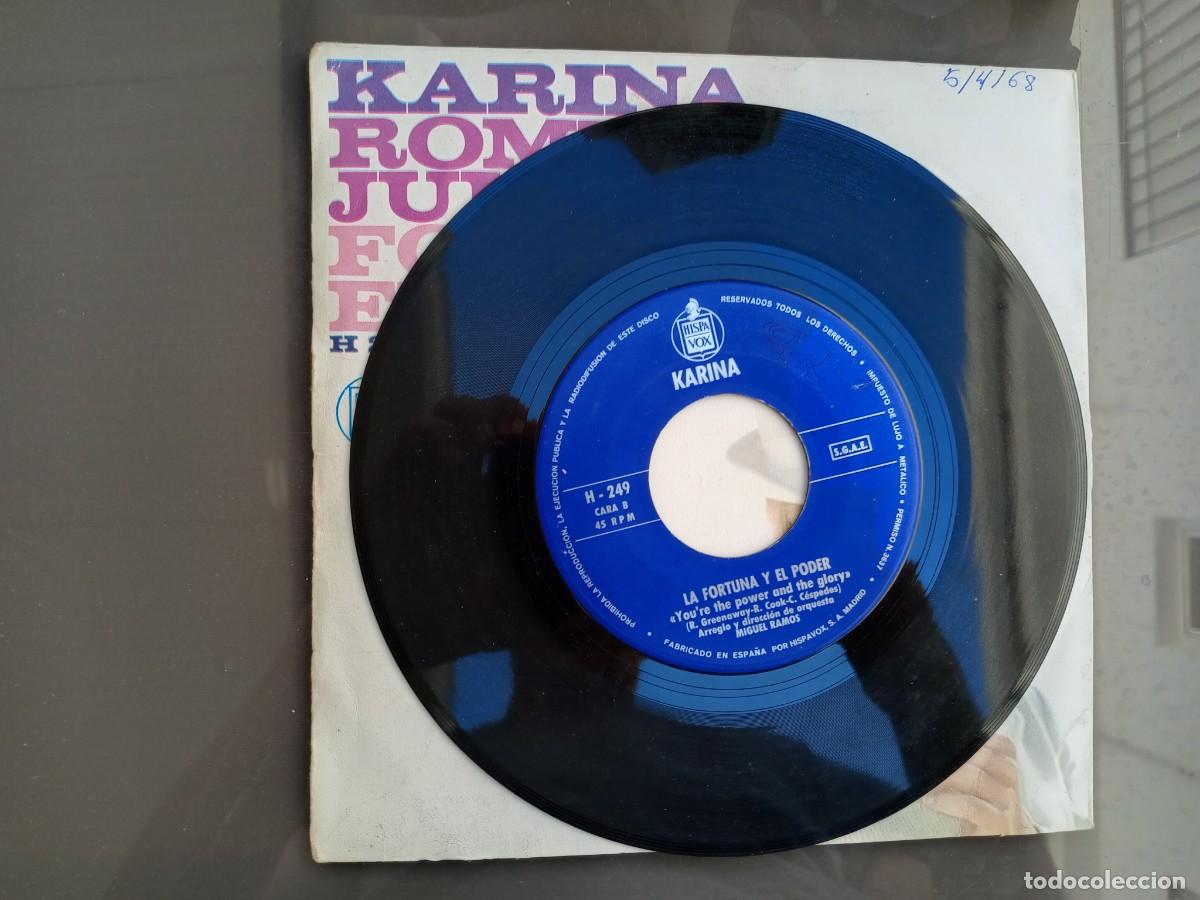Discos de vinilo: KARINA - ROMEO Y JULIETA (SINGLE) 1968 - Foto 2