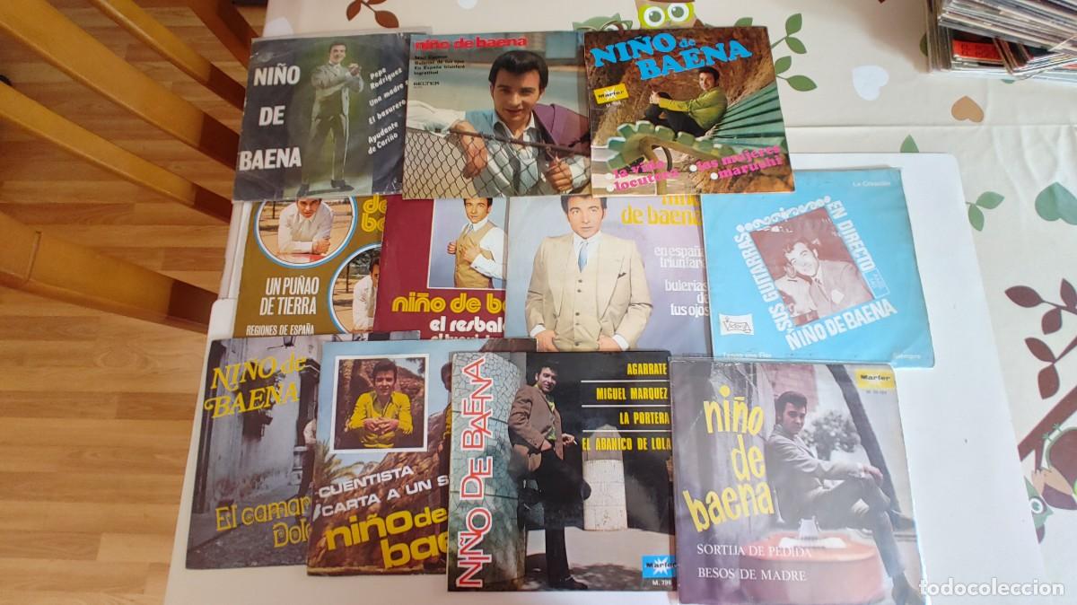 Discos de vinilo: NI&Ntilde;O DE BAENA-LOTE DE 11 EP Y SINGLES - Foto 1