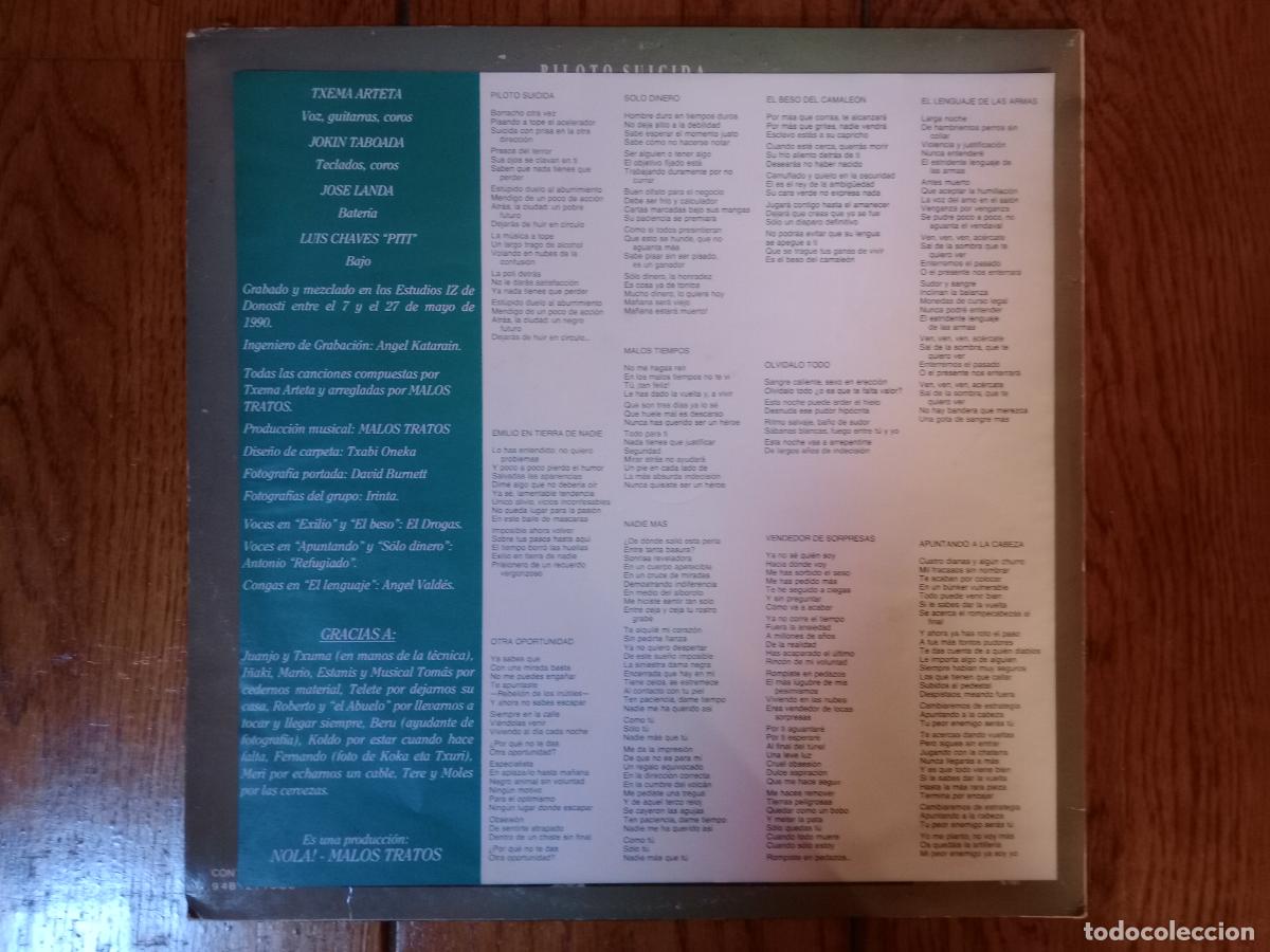 Discos de vinilo: Malos Tratos - El beso del camale&oacute;n - Foto 3