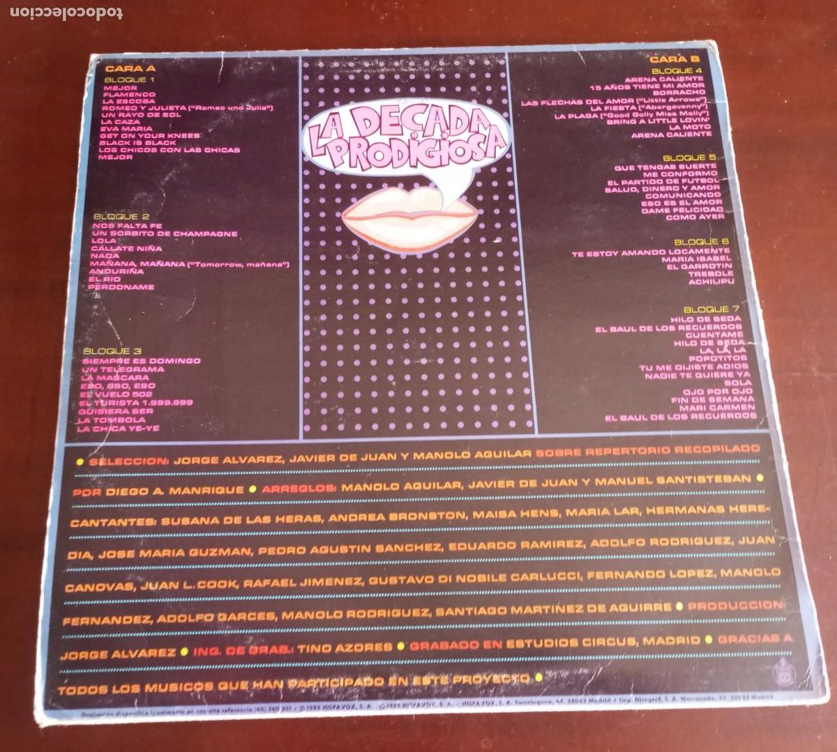 Discos de vinilo: LA DECADA PRODIGIOSA - LA DECADA - LP - 1985 - Foto 2