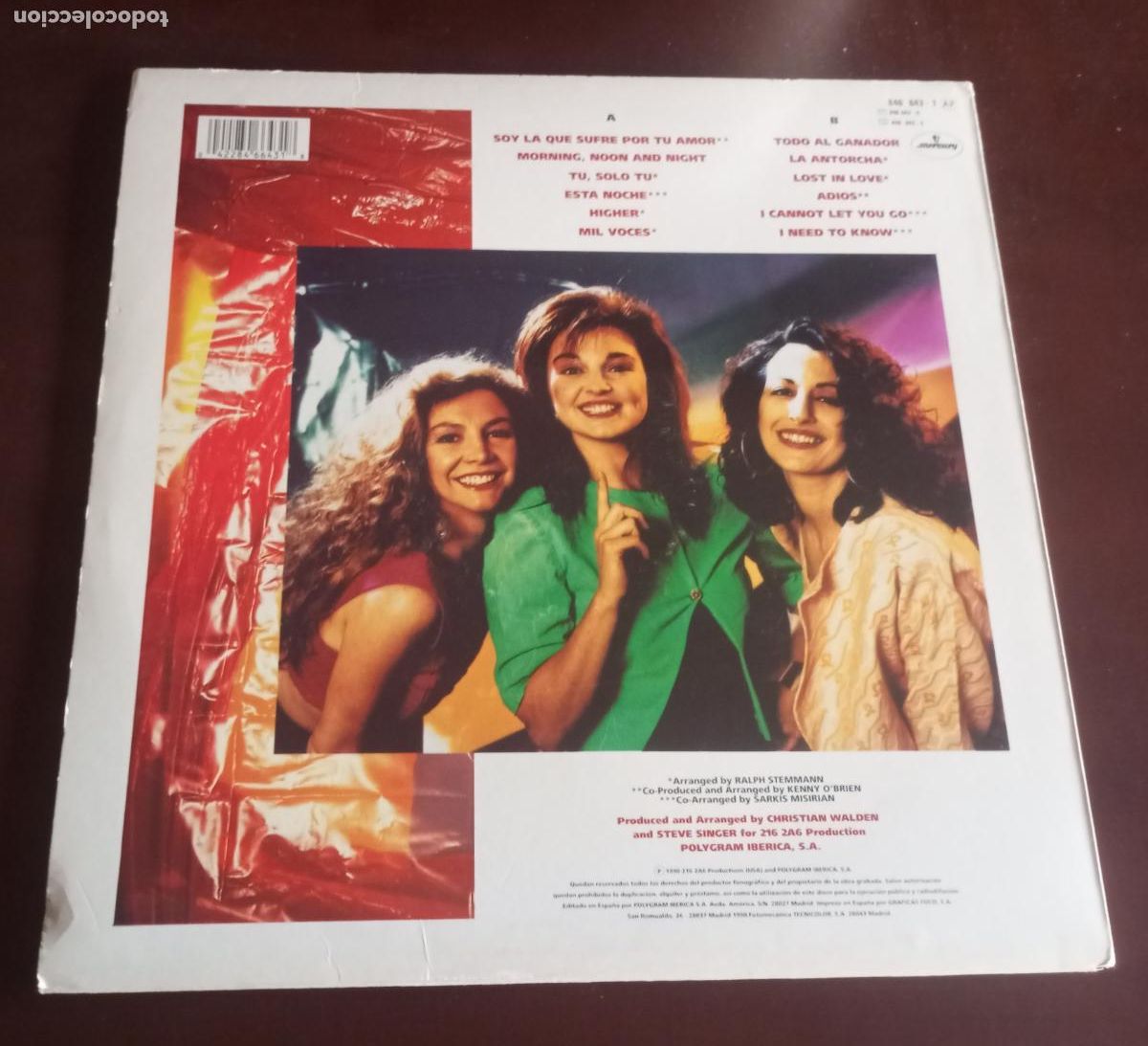 Discos de vinilo: CHICASSS - MIL VOCES - LP - 1990 - Foto 2