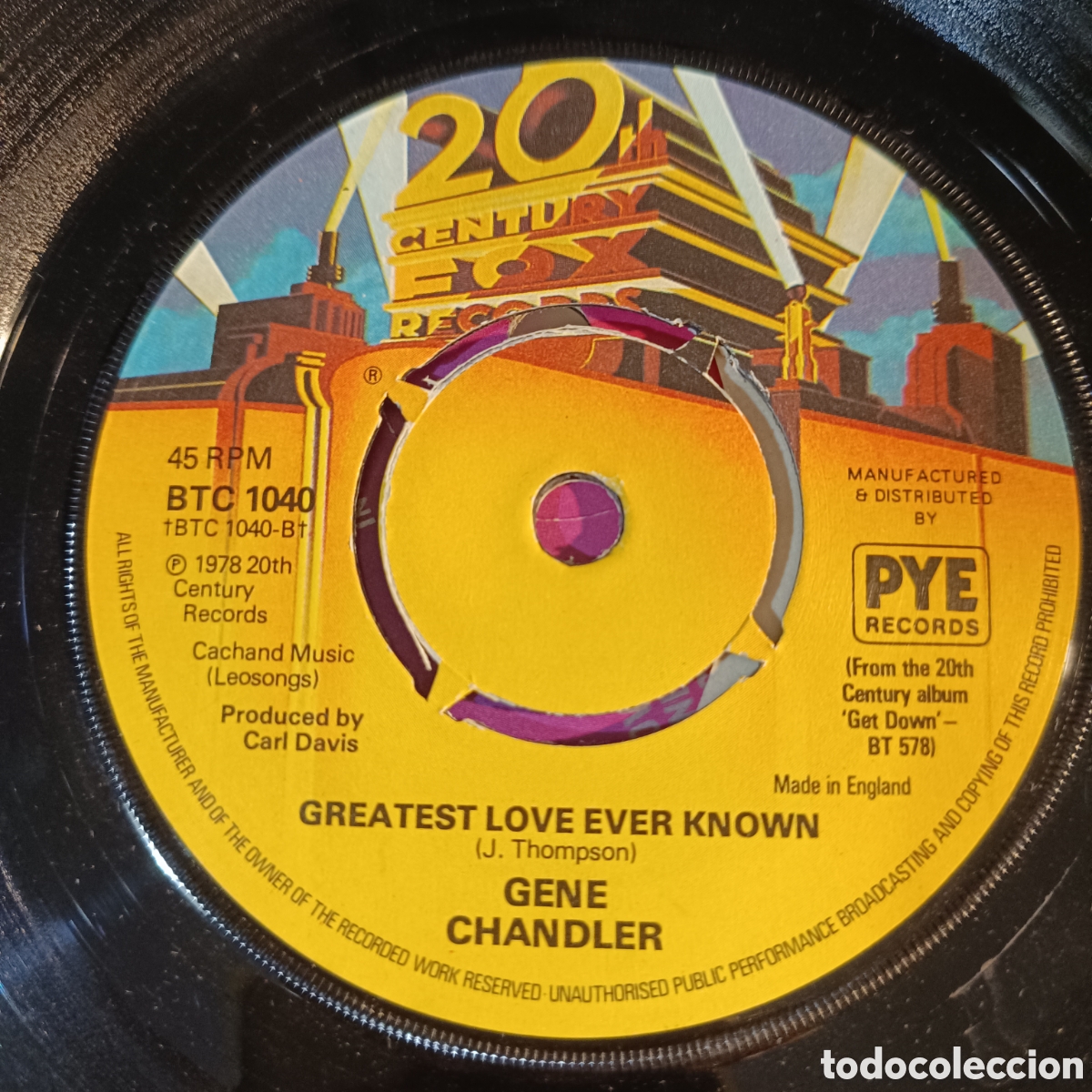 Discos de vinilo: Gene Chandler &ndash; Get Down - Foto 1