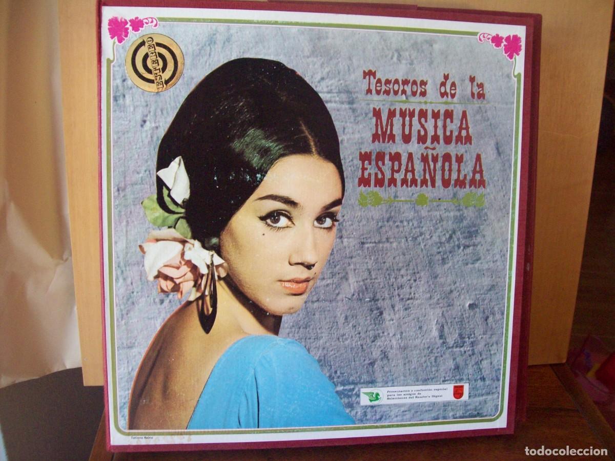 Discos de vinilo: TESOROS DE LA MUSICA ESPA&Ntilde;OLA - 12 VINILOS CAJA CARTON CON LIBRETO 20 PAGINAS