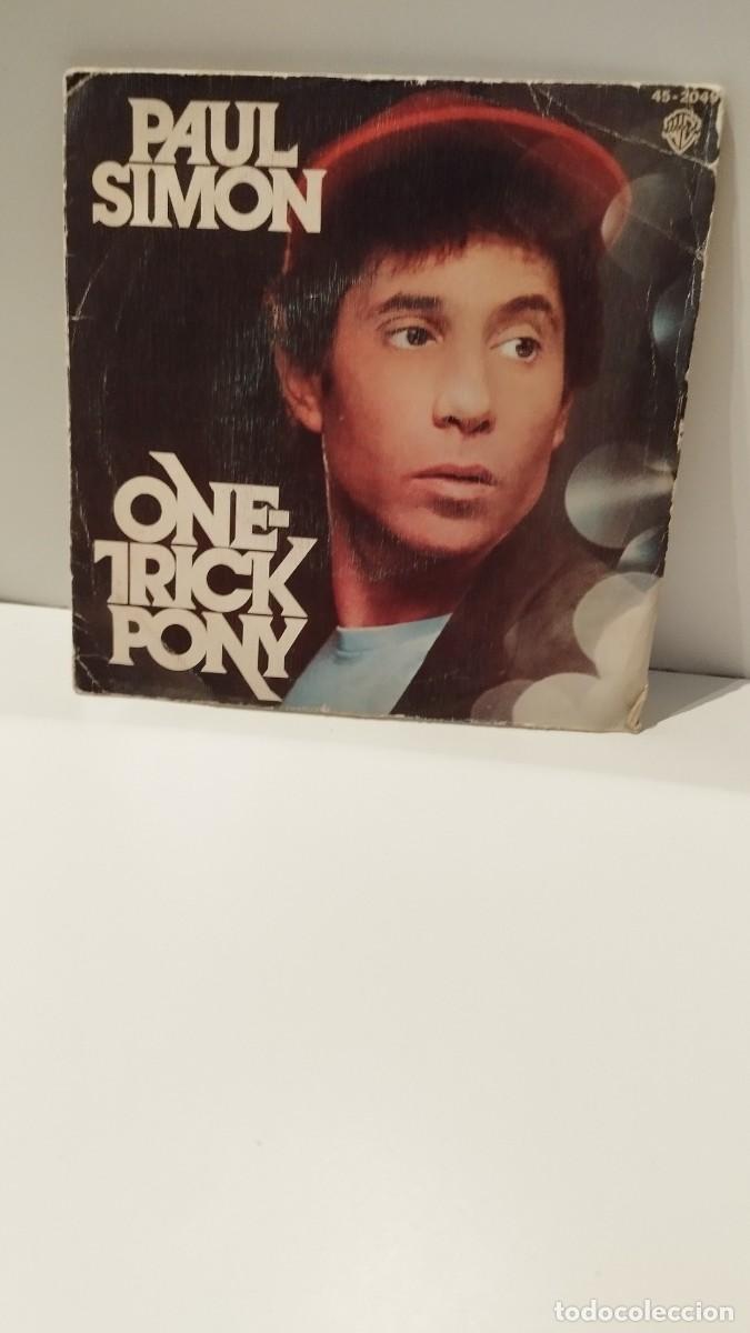 Discos de vinilo: PAUL SIMON, ONE TRICK PONY. Single - Foto 1