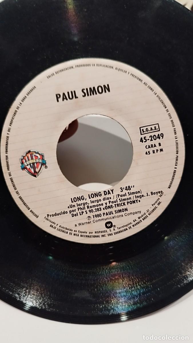 Discos de vinilo: PAUL SIMON, ONE TRICK PONY. Single - Foto 2