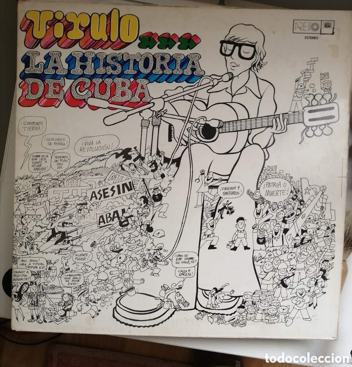 Discos de vinilo: VIRULO. La Historia de Cuba (Areiro, 1979) Gatefold - Foto 1
