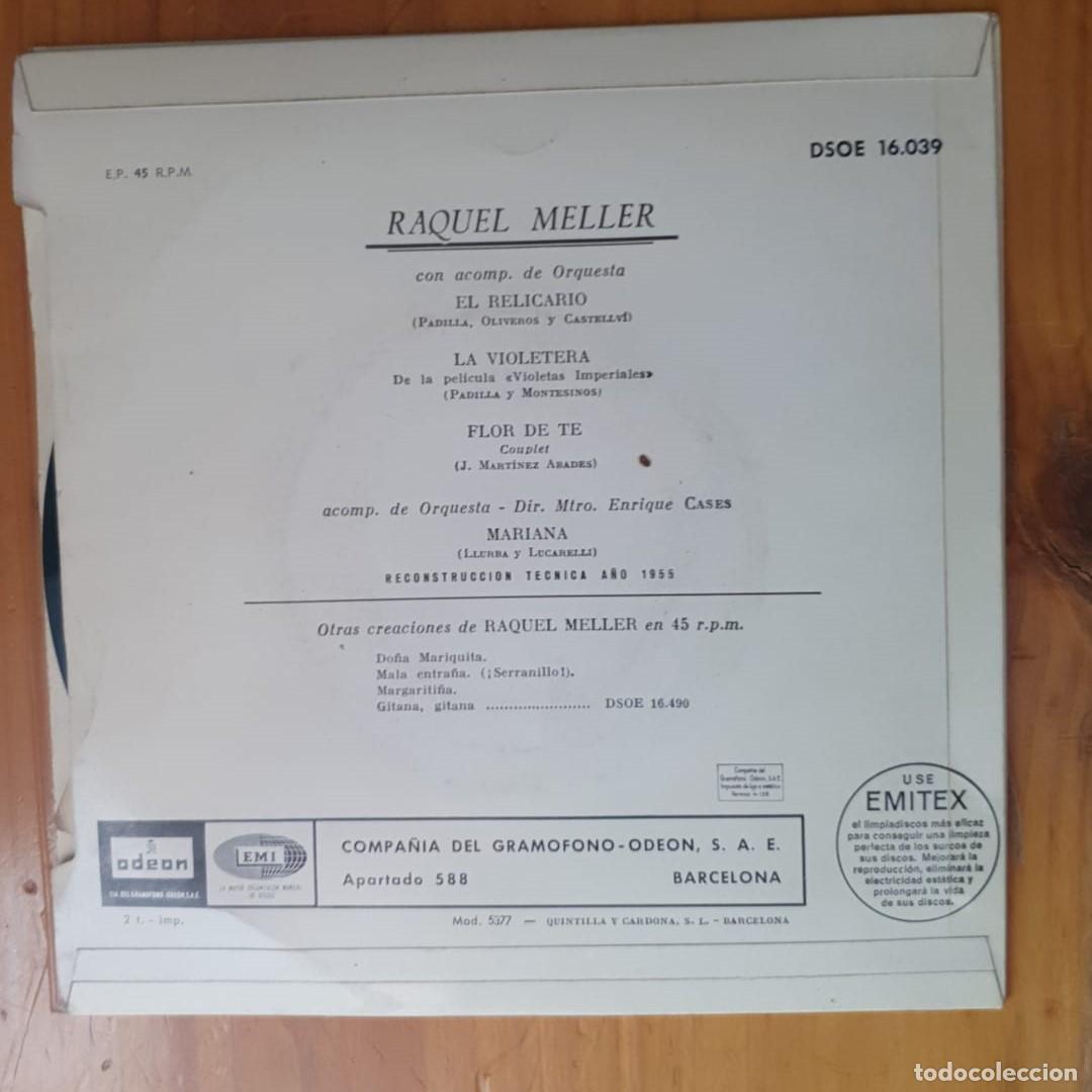 Discos de vinilo: Disco Single Vinilo 45 RPM Raquel Meyer - Foto 2