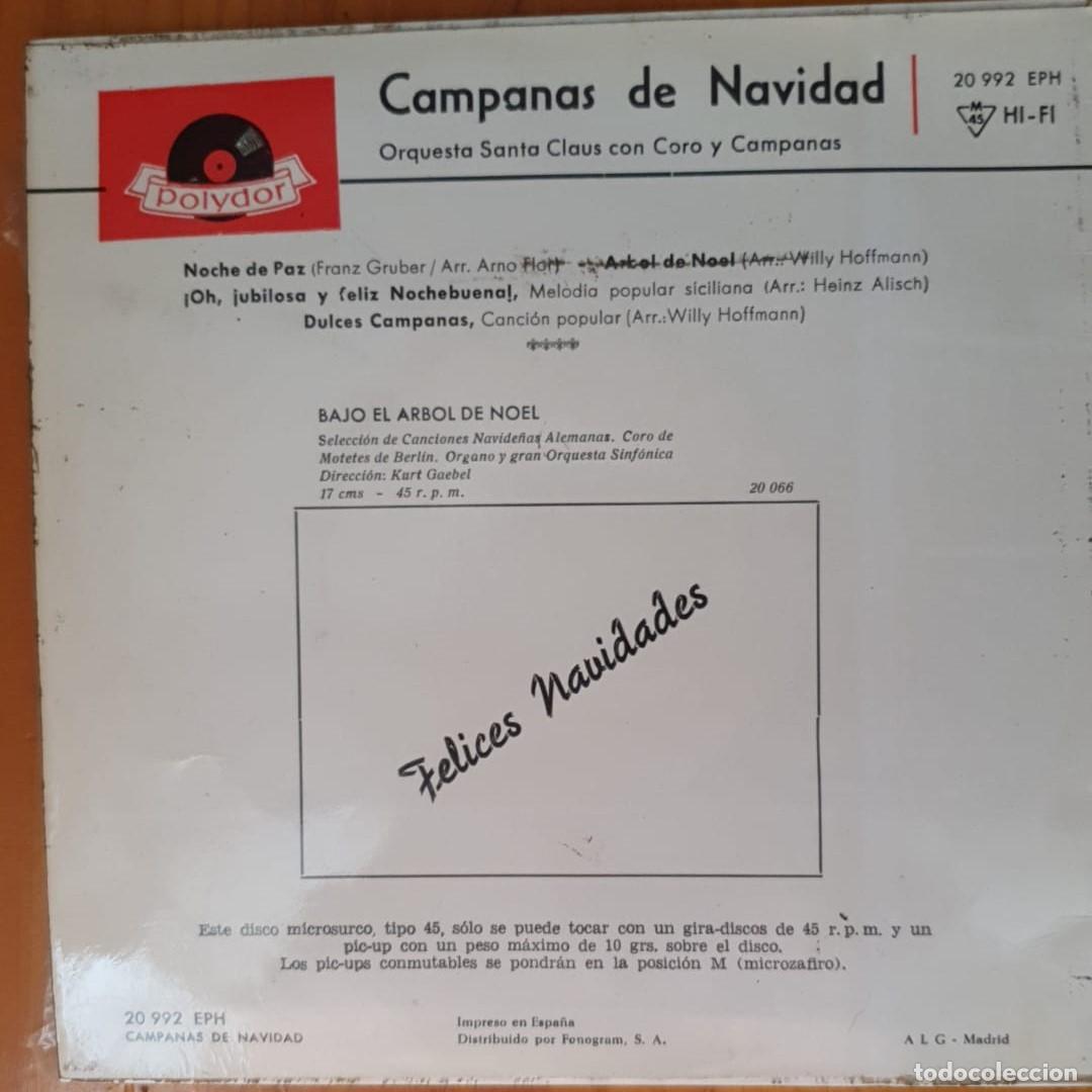Discos de vinilo: Disco Single Vinilo 45 rpm - Campanas de Navidad - Foto 2