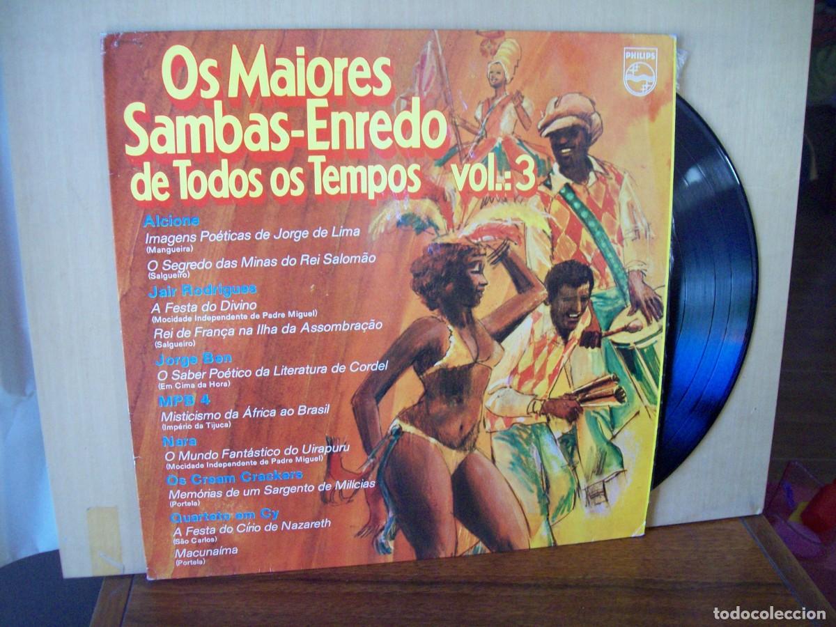 Vinyl records: OS MAIORES SAMBAS-ENREDO DE TODOS OS TEMPOS VOLUMEN 3 - LP 1975