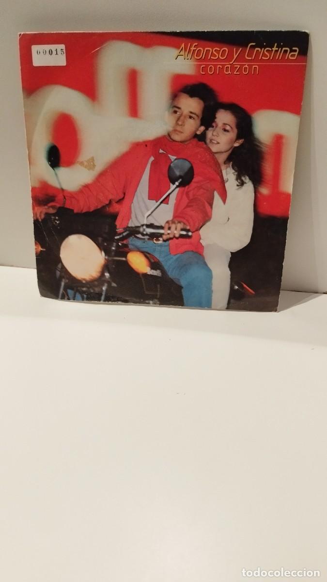 Discos de vinilo: Alfonso y Cristina, coraz&oacute;n. Single - Foto 1