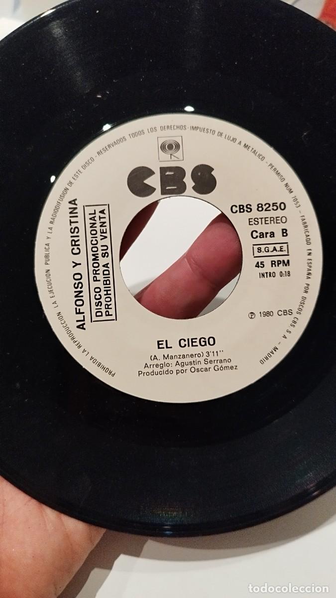 Discos de vinilo: Alfonso y Cristina, coraz&oacute;n. Single - Foto 2