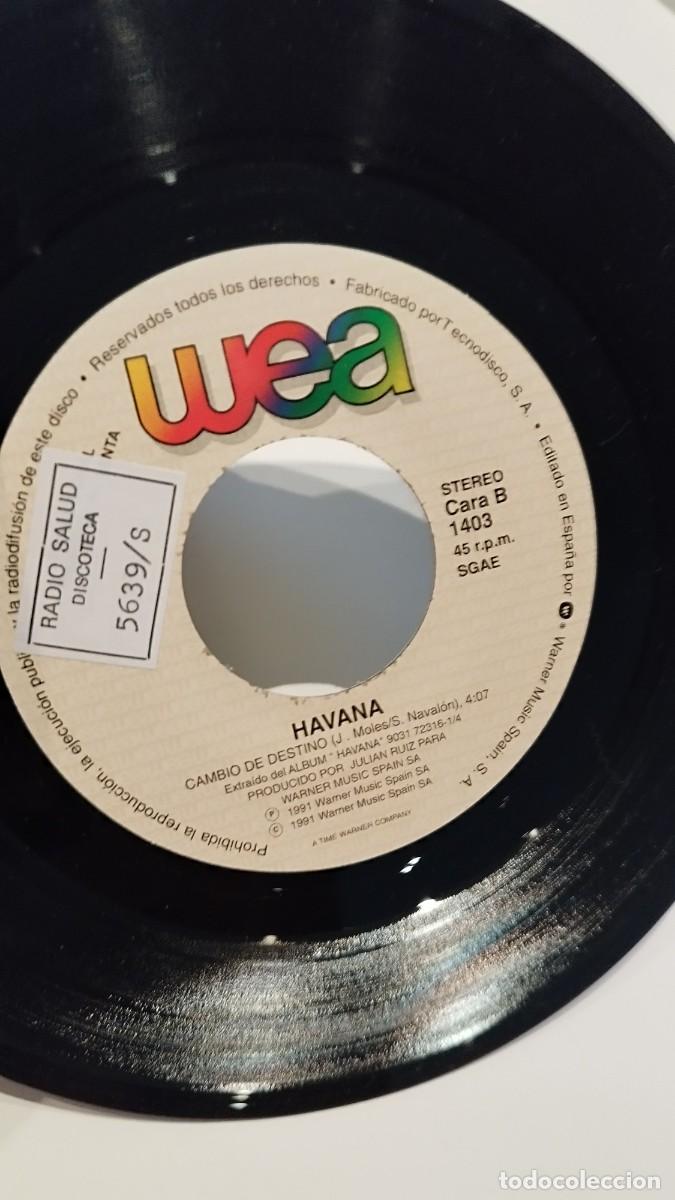 Discos de vinilo: HAVANA ,CAMBIO DE DESTINO. Single - Foto 2