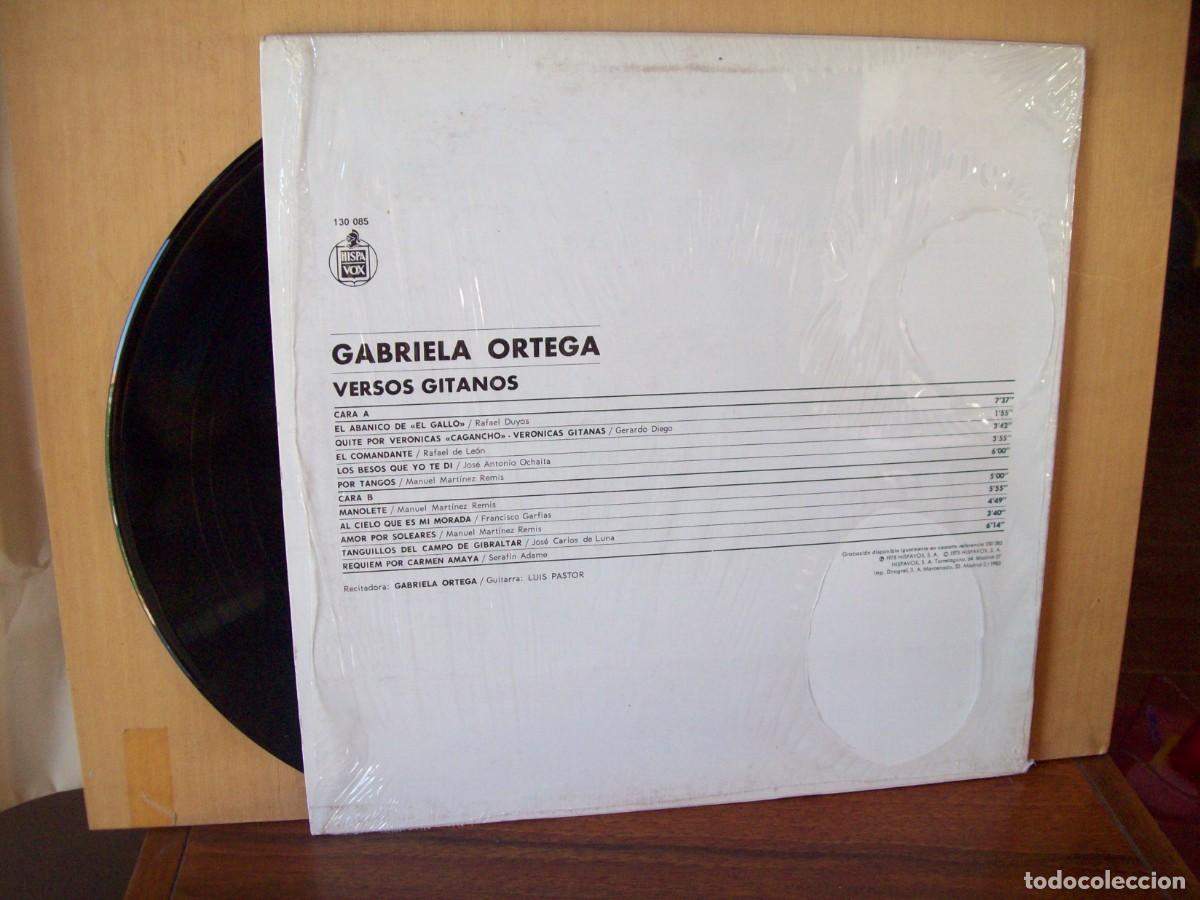 Discos de vinilo: GABRIELA ORTEGA - VERSON GITANOS - LP 1975 - Foto 2