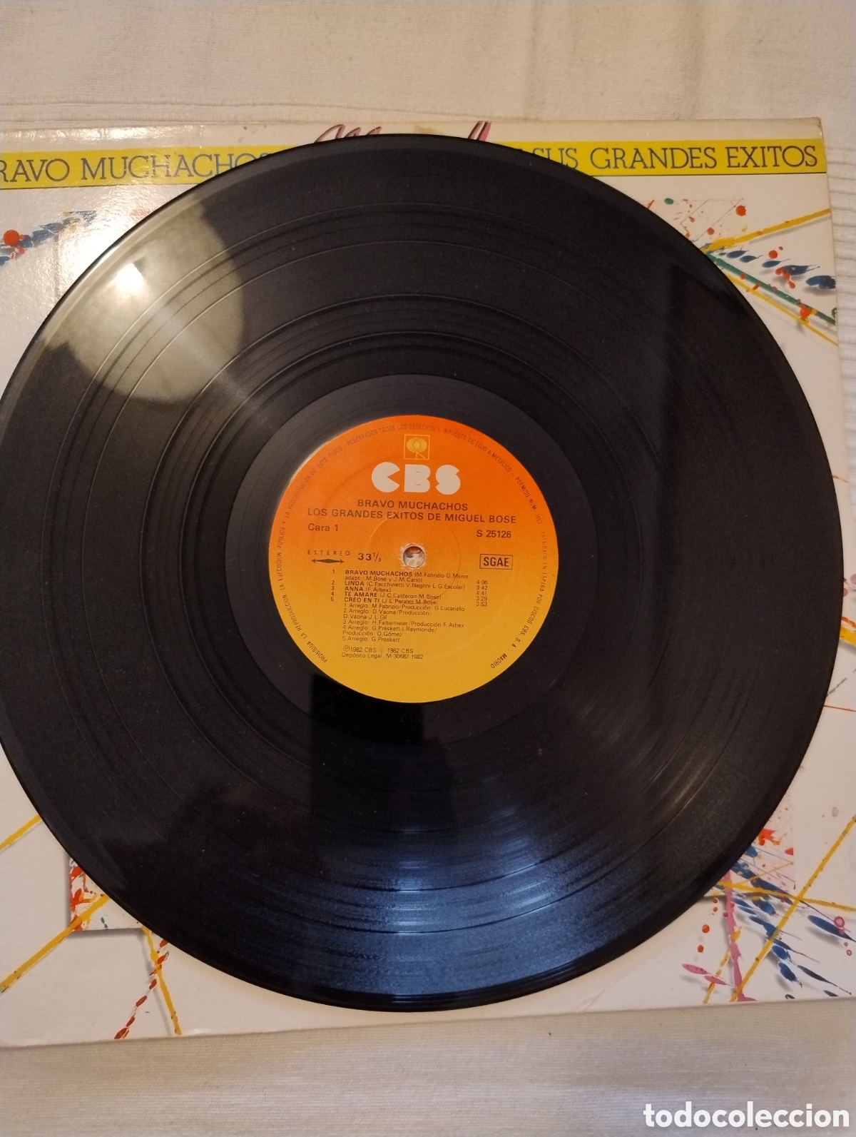 Discos de vinilo: Miguel bose lp bravo muchachos - Foto 3