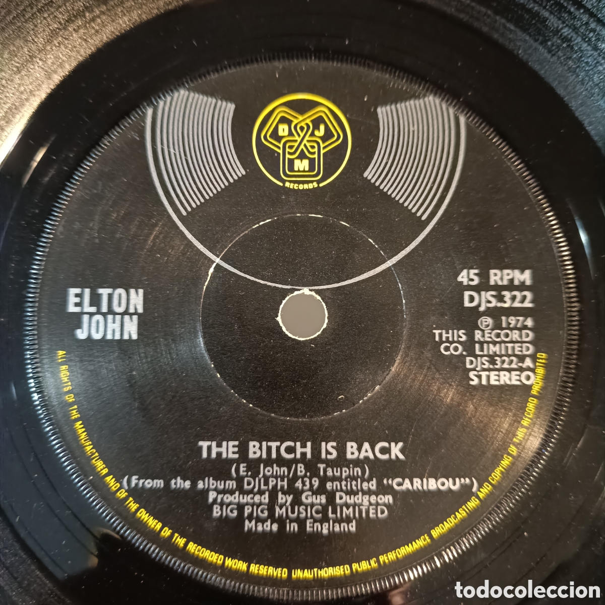 Discos de vinilo: Elton John &ndash; The Bitch Is Back - Foto 1