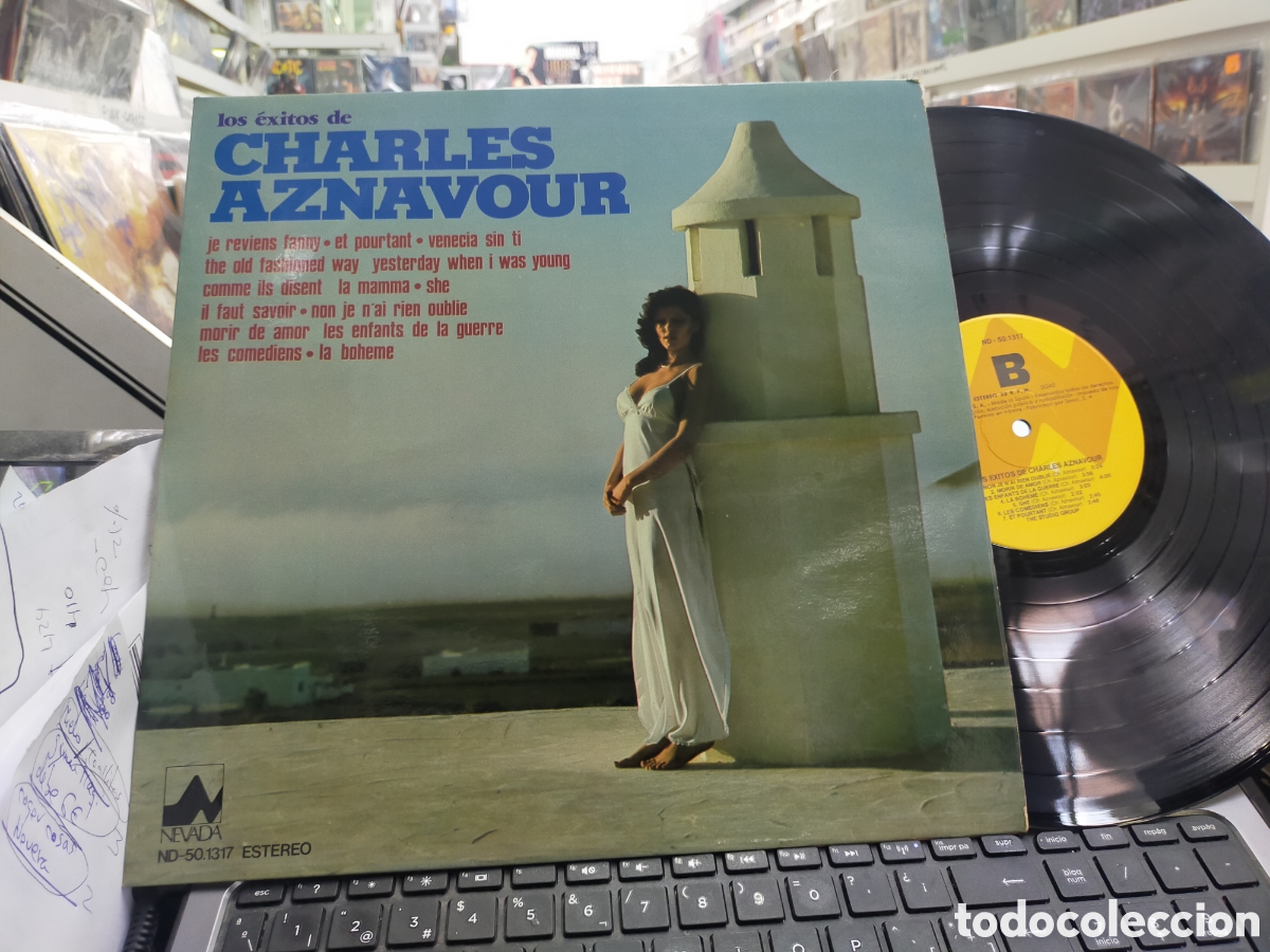 Discos de vinilo: The studio group LP los &eacute;xitos de charles aznavour Espa&ntilde;a 1978 - Foto 1