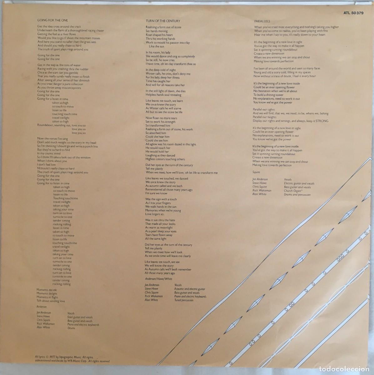 Discos de vinilo: Yes &ndash; Going For The One - Foto 6