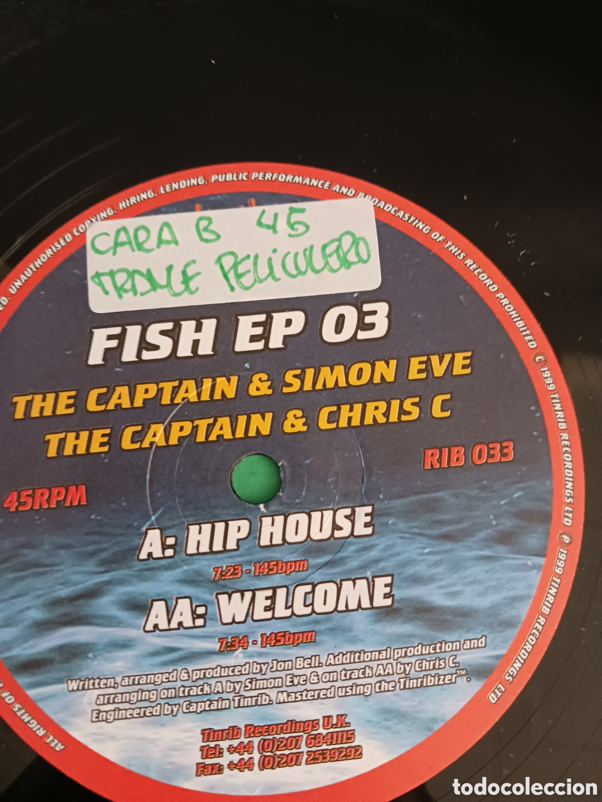 Discos de vinilo: Vinilo Fish EP O3/ The Captain & Simon Eve - Foto 2