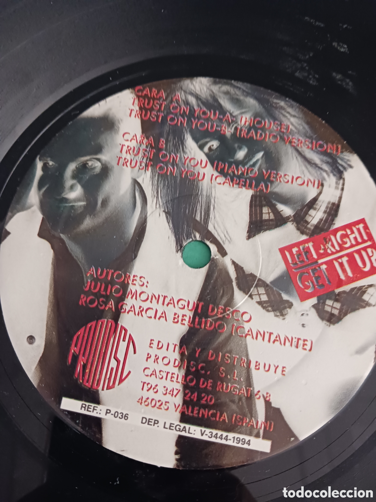 Discos de vinilo: Vinilo Left & Rlght/ Get It Up - Foto 4