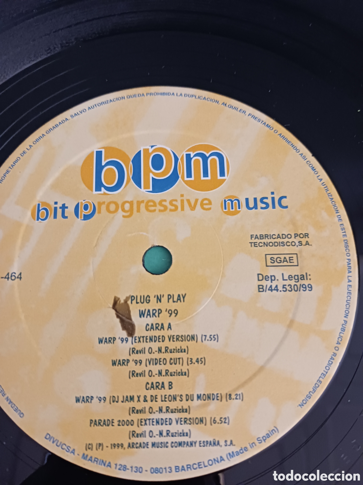 Discos de vinilo: Vinilo PLUG N PLAY - WARP 99 - Foto 2