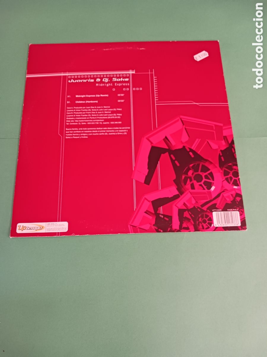 Discos de vinilo: Vinilo Juanris & DJ Soke - Midnight Express - Foto 5