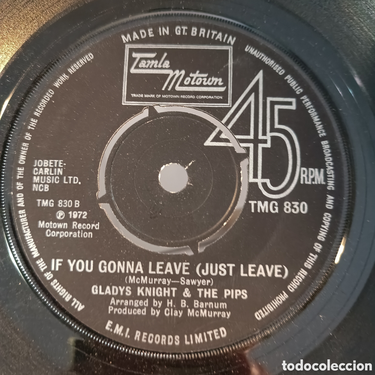 Discos de vinilo: Gladys Knight And The Pips &ndash; Help Me Make It Through The Night - Foto 1