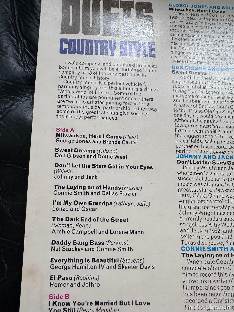 Discos de vinilo: DUETS COUNNTRY STYLE LP - Foto 15