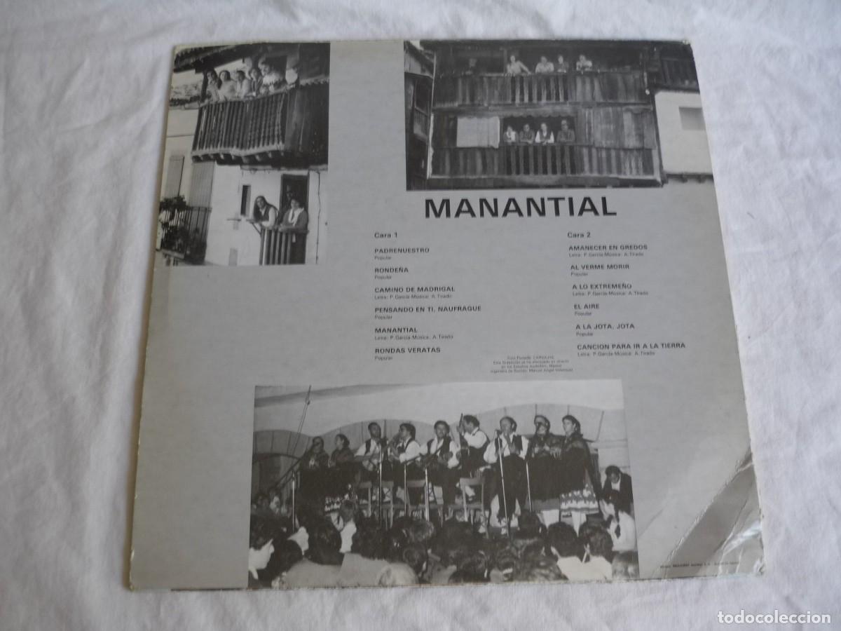 Discos de vinilo: LP vinilo Manantial 1982 - Foto 2