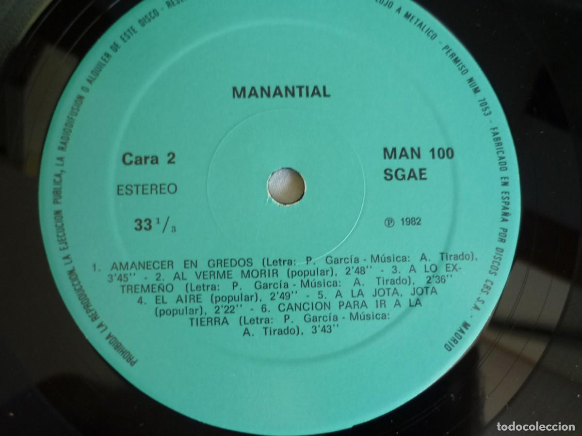 Discos de vinilo: LP vinilo Manantial 1982 - Foto 4
