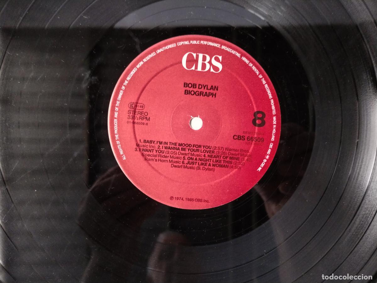 Discos de vinilo: Bob Dylan: Biograph 1985 - cbs 5lp - c135 - Foto 4