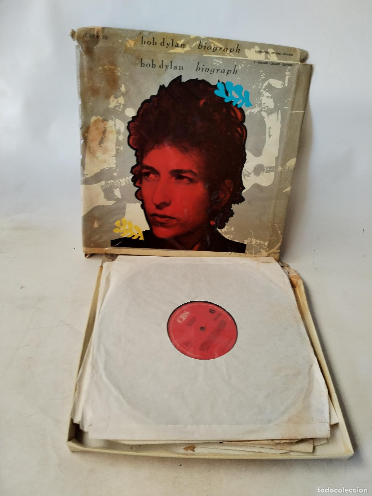 Discos de vinilo: Bob Dylan: Biograph 1985 - cbs 5lp - c135 - Foto 8