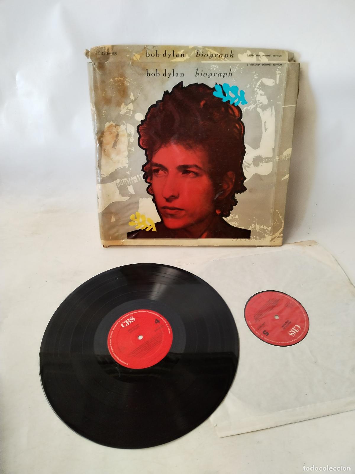 Discos de vinilo: Bob Dylan: Biograph 1985 - cbs 5lp - c135 - Foto 14