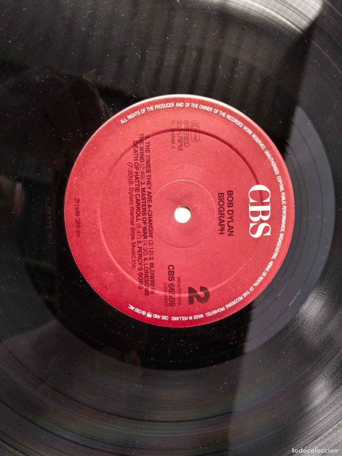 Discos de vinilo: Bob Dylan: Biograph 1985 - cbs 5lp - c135 - Foto 15
