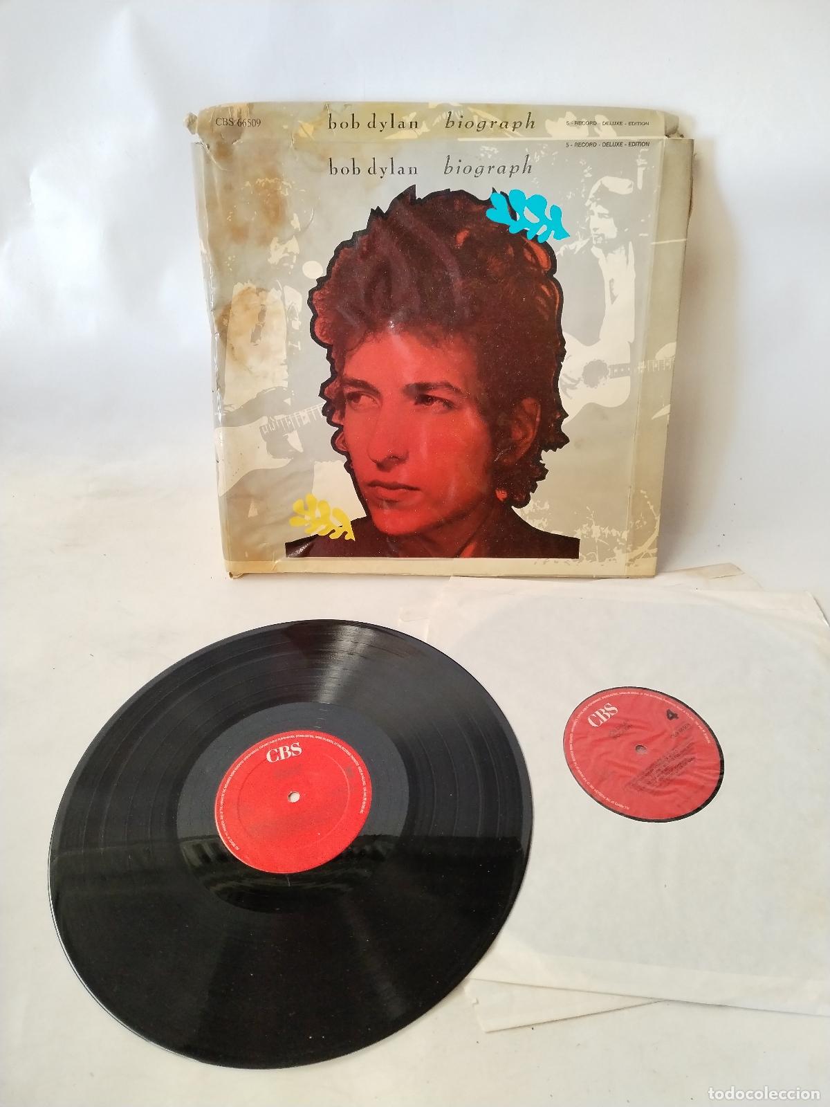 Discos de vinilo: Bob Dylan: Biograph 1985 - cbs 5lp - c135 - Foto 17