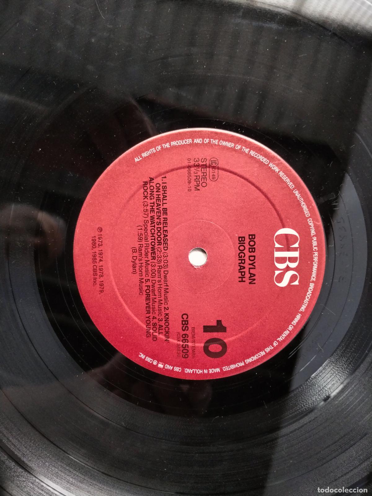 Discos de vinilo: Bob Dylan: Biograph 1985 - cbs 5lp - c135 - Foto 19
