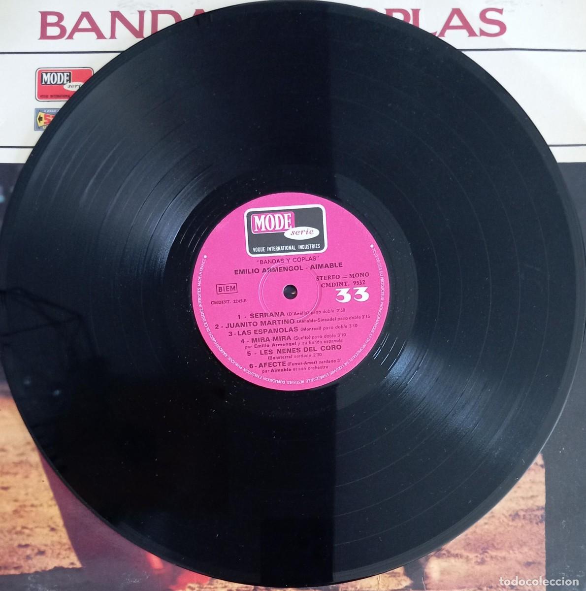 Discos de vinilo: VINILO BANDAS Y COPLAS - AIMABLE - EMILIO ARMENGOL - Foto 2