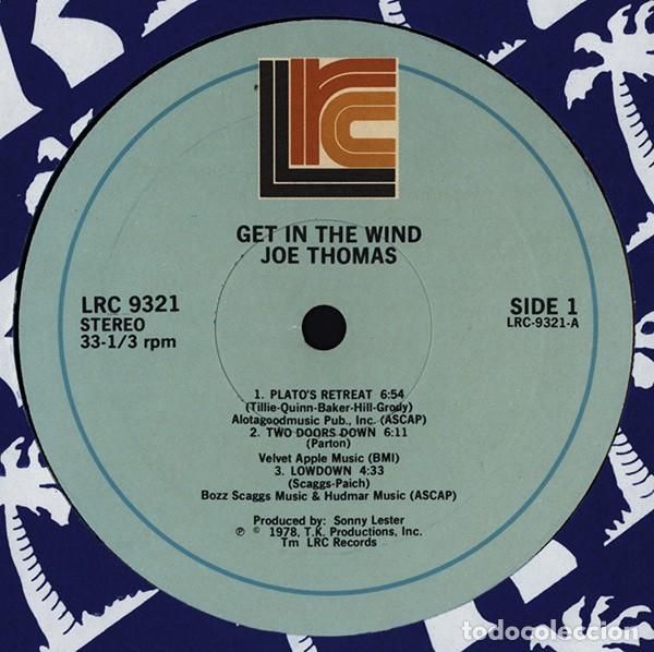 Discos de vinilo: Joe Thomas &ndash; Get In The Wind - Foto 3
