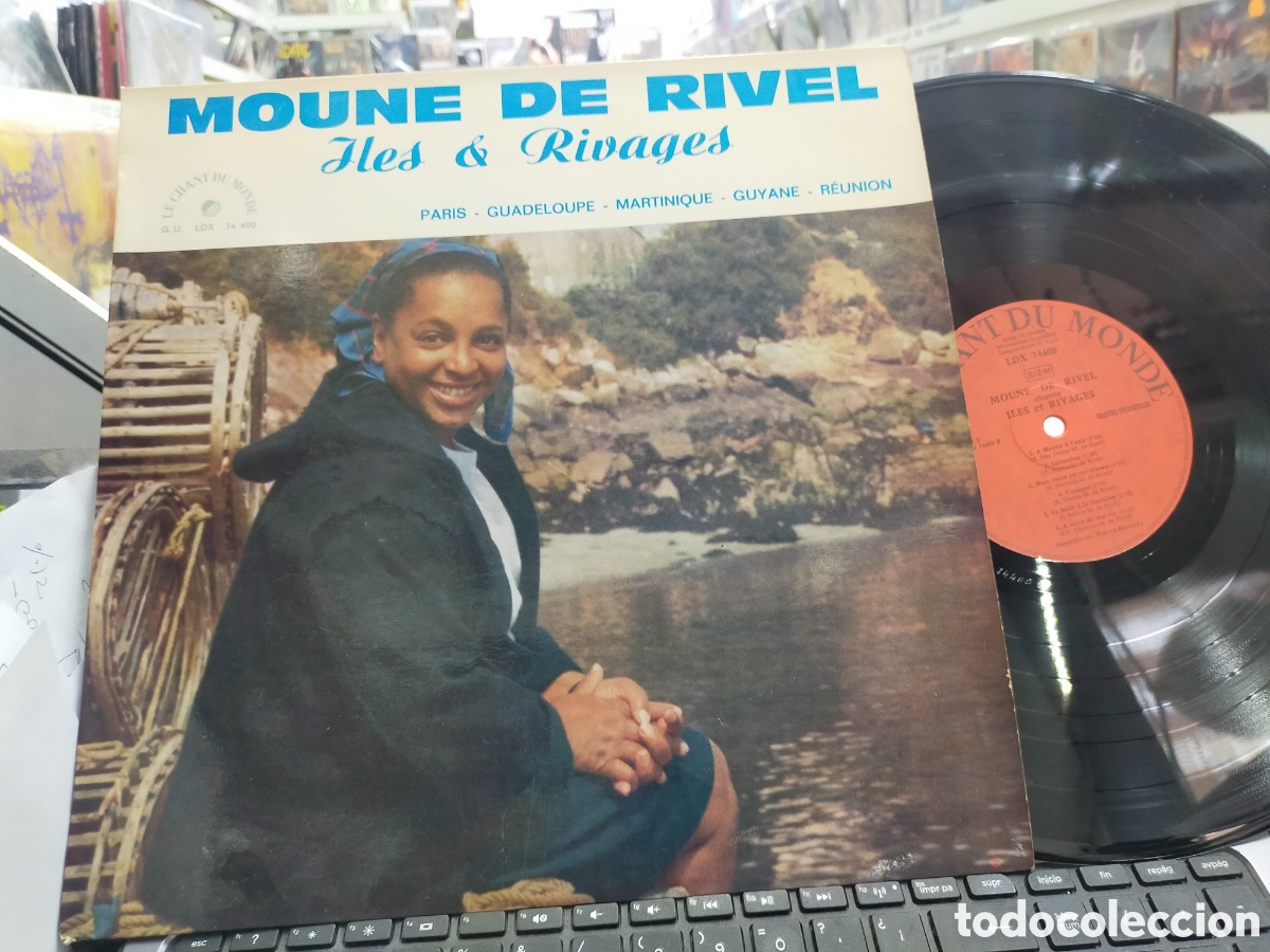 Disques de vinyle: Moune de rivel LP iles et rivages Francia