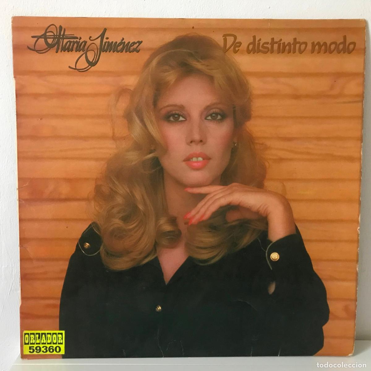 Discos de vinilo: Mar&iacute;a Jim&eacute;nez. De distinto modo. 1981 - Foto 1