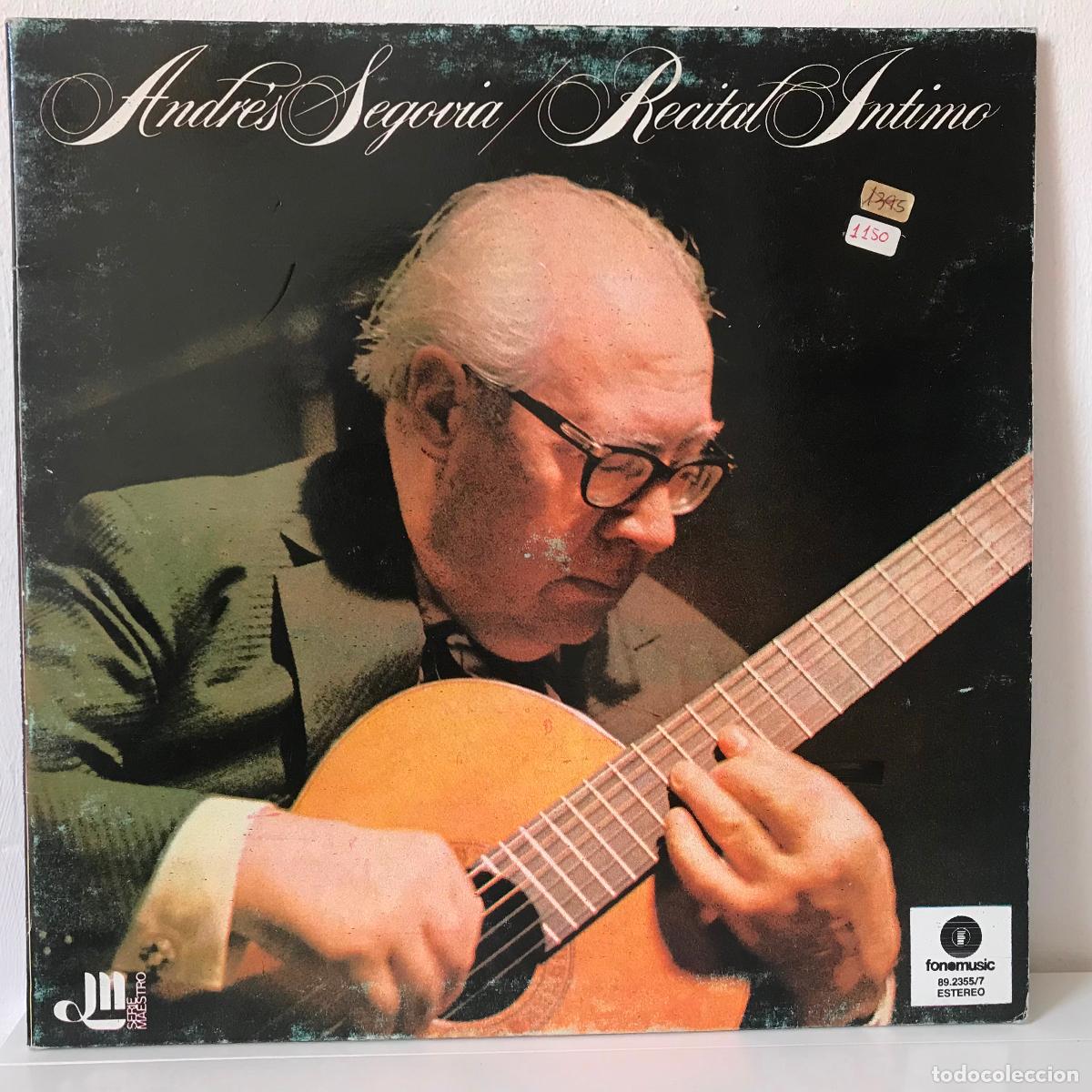 Discos de vinilo: Andr&eacute;s Segovia. Recital &iacute;ntimo - Foto 1