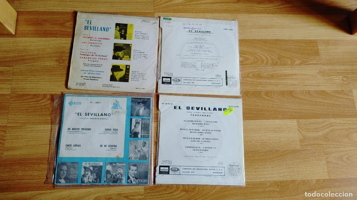 Discos de vinilo: EL SEVILLANO-LOTE DE 4 EPS - Foto 2