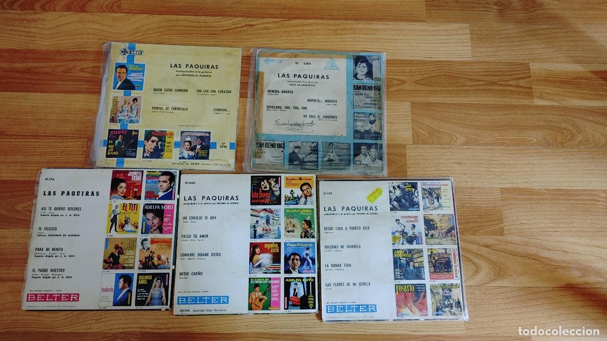 Discos de vinilo: LAS PAQUIRAS-LOTE DE 5 EPS - Foto 2