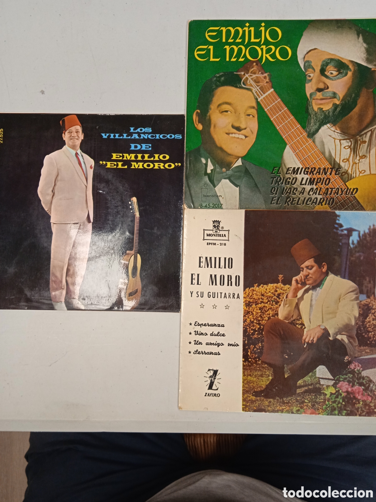 Discos de vinilo: Emilio el Moro 3 singles - Foto 1