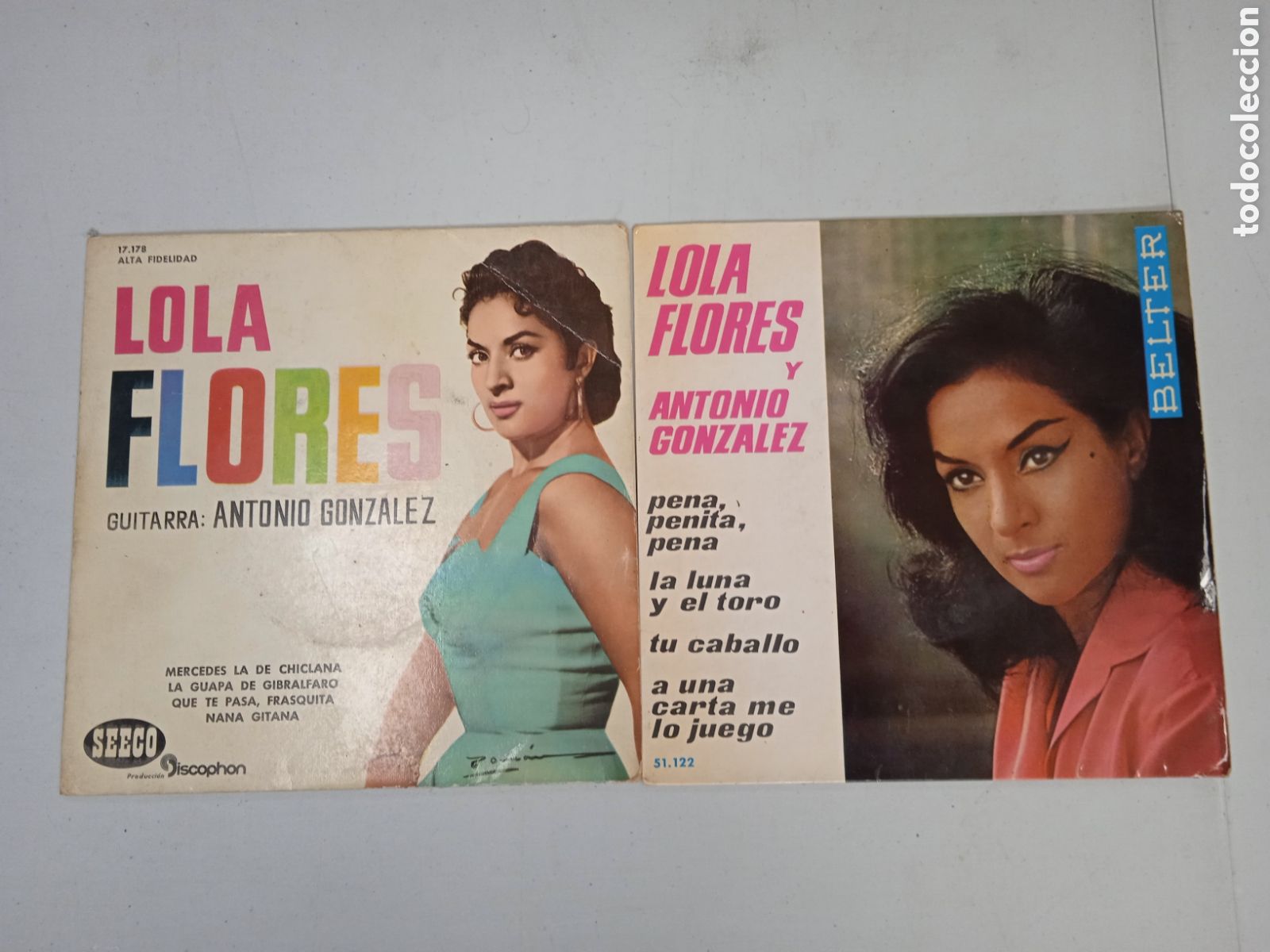 Discos de vinilo: Lola Flores y Antonio Gonz&aacute;lez - Foto 1