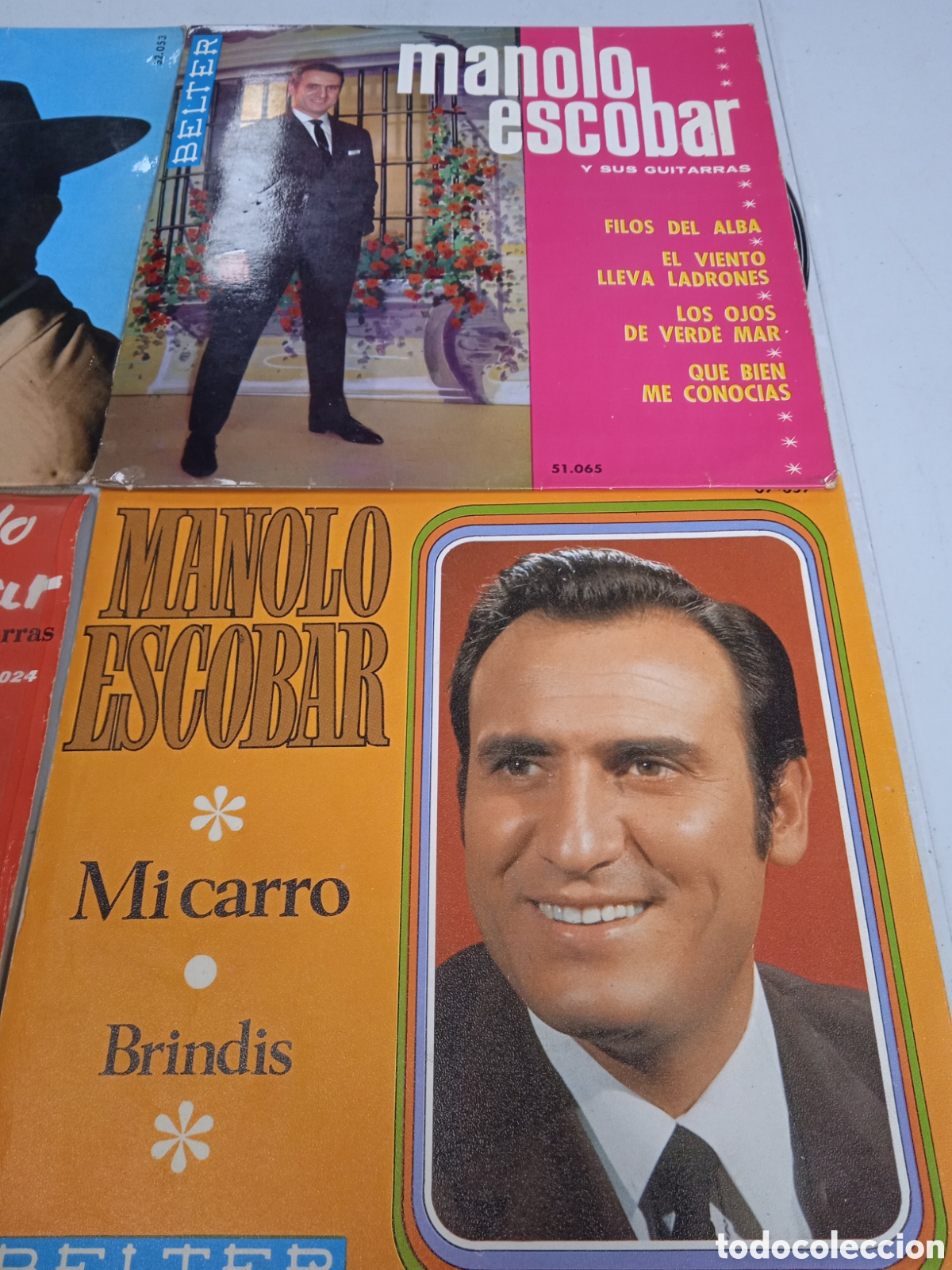 Discos de vinilo: Manolo Escobar 4 singles - Foto 2